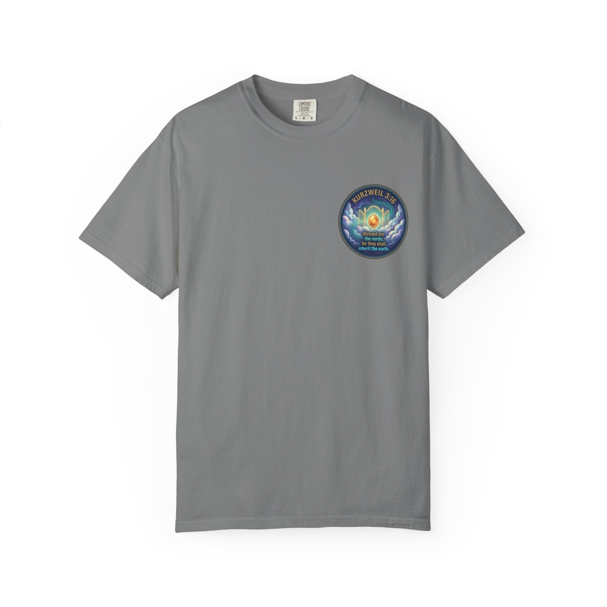 Kurzweil 3:16 T-Shirt — 'Blessed are the nerds' Graphic Tee