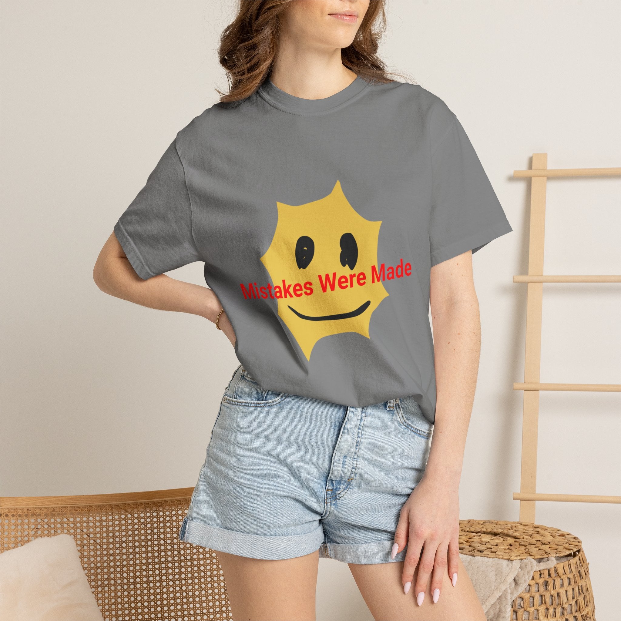 Mistakes Were Made Smile Graphic T-Shirt