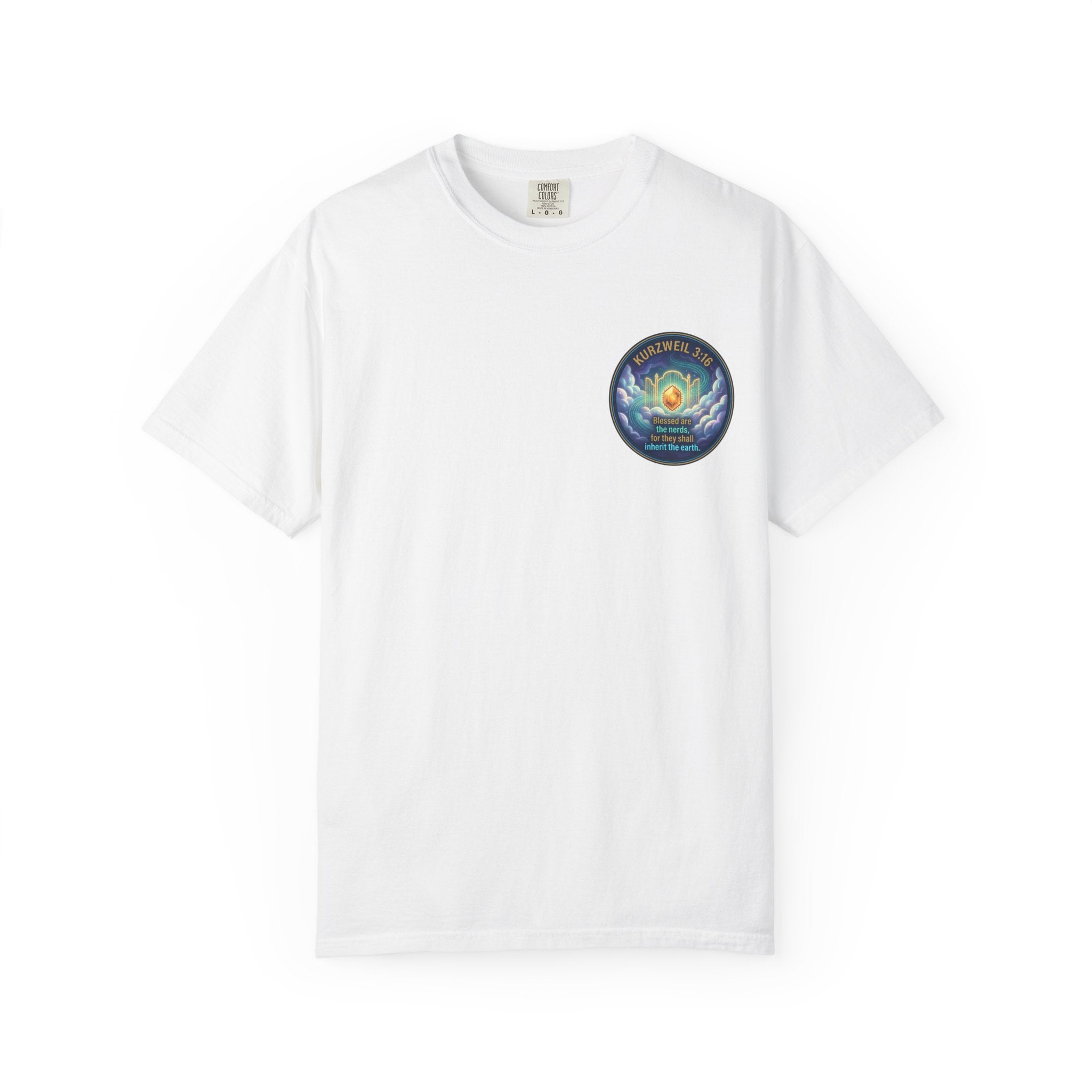 Kurzweil 3:16 T-Shirt — 'Blessed are the nerds' Graphic Tee