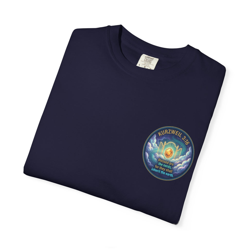 Kurzweil 3:16 T-Shirt — 'Blessed are the nerds' Graphic Tee