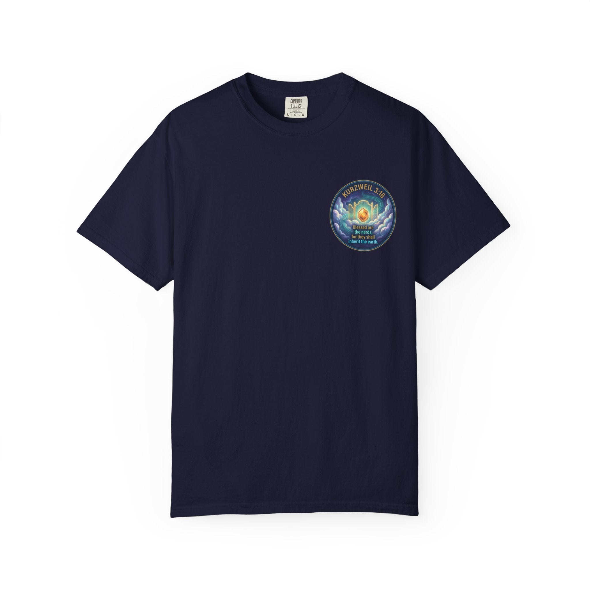 Kurzweil 3:16 T-Shirt — 'Blessed are the nerds' Graphic Tee