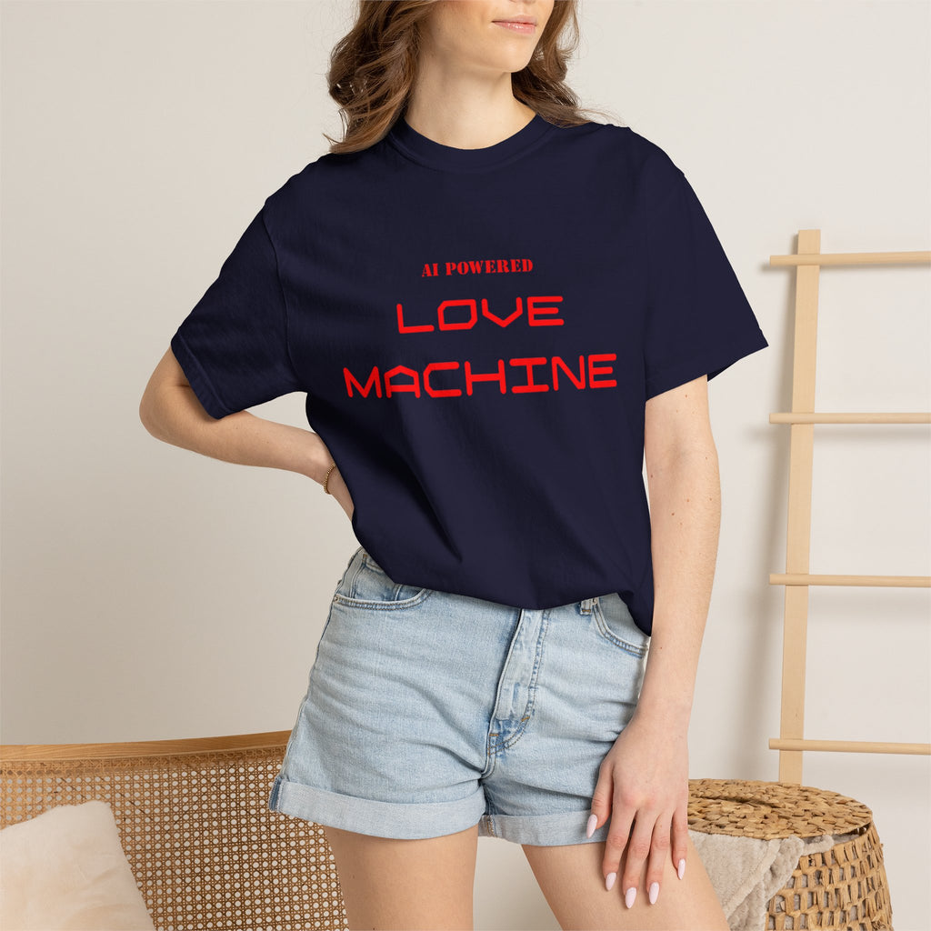 Love Machine T-Shirt — 'AI Powered' Front & 'Seeking Beta Testers' Back