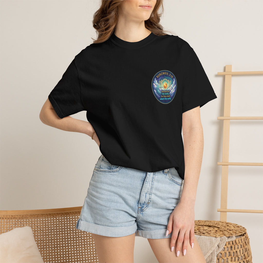 Kurzweil 3:16 T-Shirt — 'Blessed are the nerds' Graphic Tee