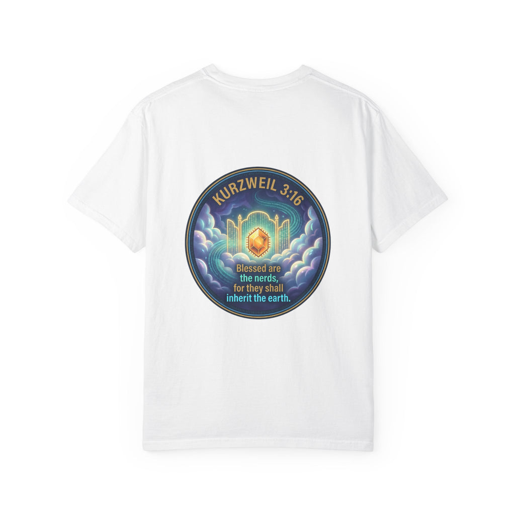 Kurzweil 3:16 T-Shirt — 'Blessed are the nerds' Graphic Tee