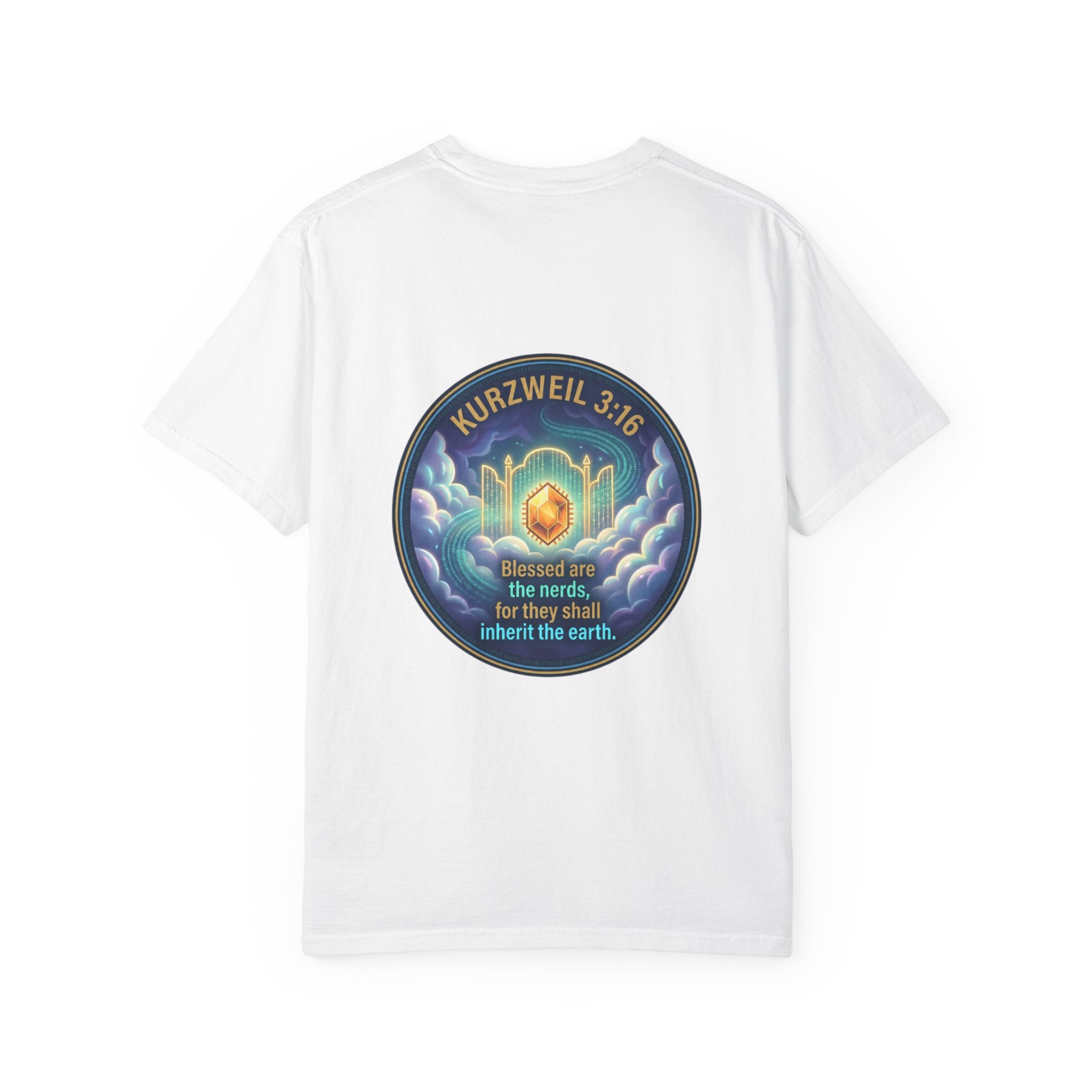 Kurzweil 3:16 T-Shirt — 'Blessed are the nerds' Graphic Tee
