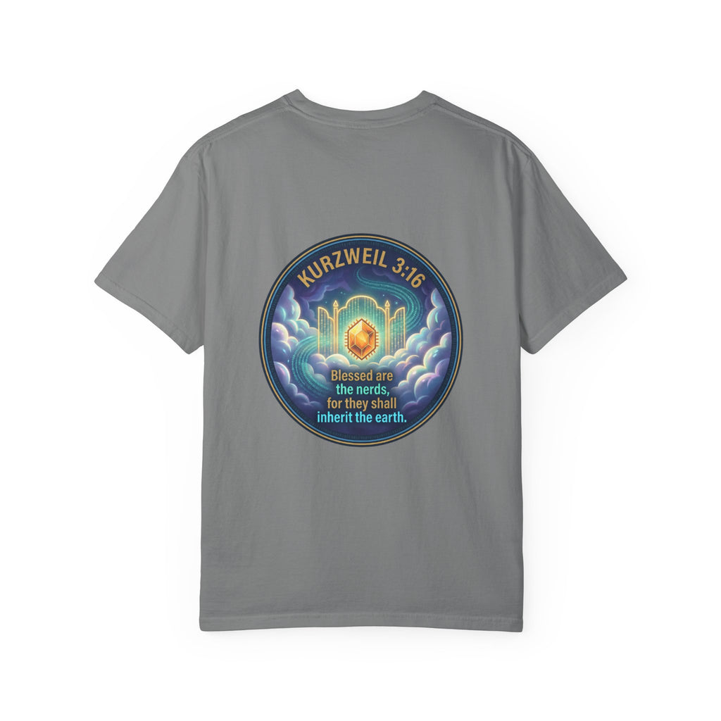 Kurzweil 3:16 T-Shirt — 'Blessed are the nerds' Graphic Tee