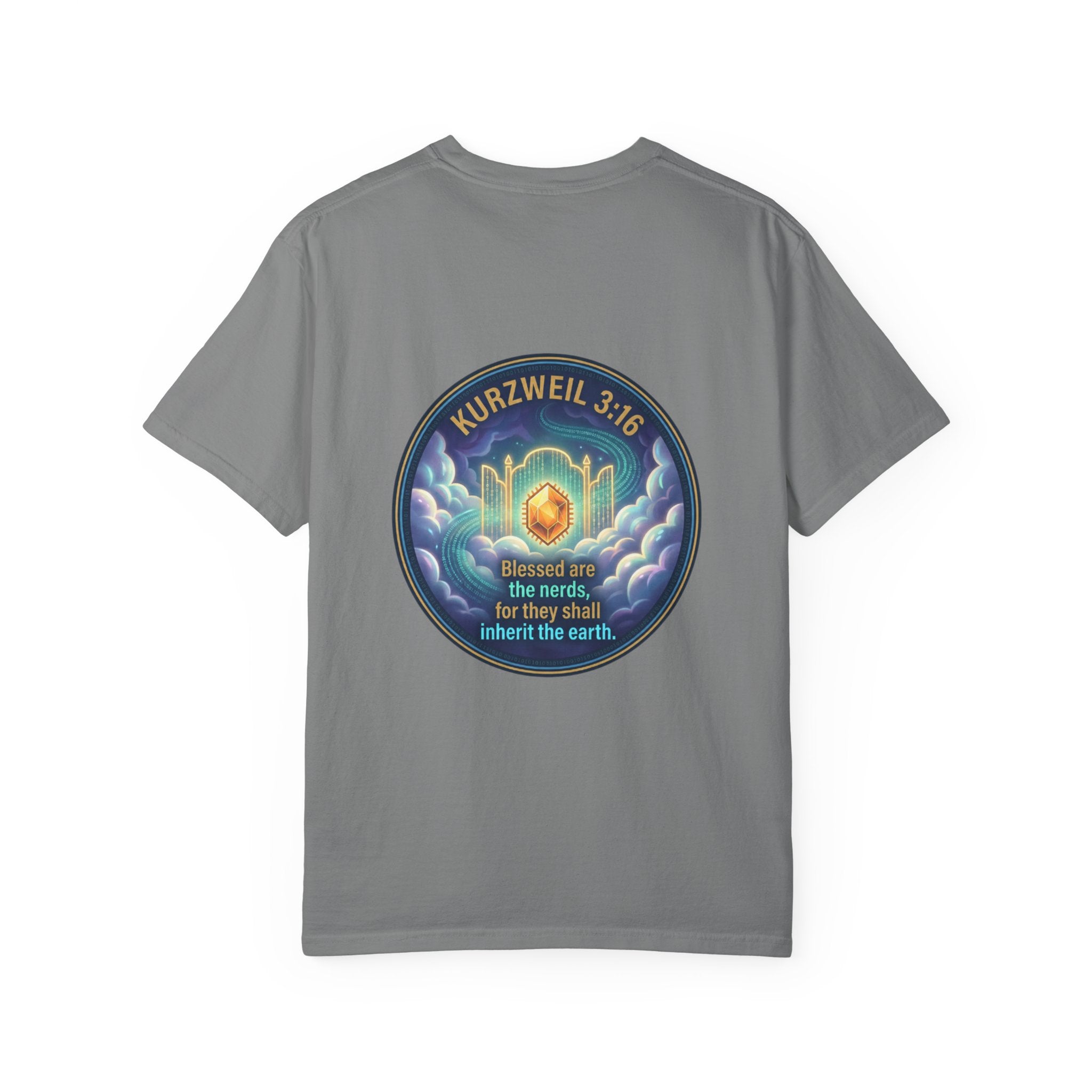 Kurzweil 3:16 T-Shirt — 'Blessed are the nerds' Graphic Tee