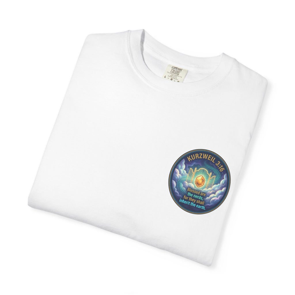 Kurzweil 3:16 T-Shirt — 'Blessed are the nerds' Graphic Tee