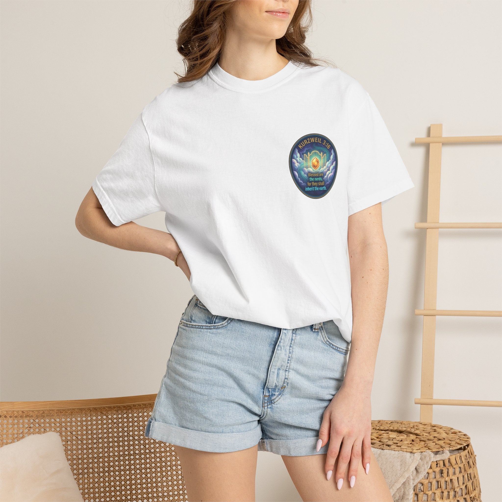 Kurzweil 3:16 T-Shirt — 'Blessed are the nerds' Graphic Tee