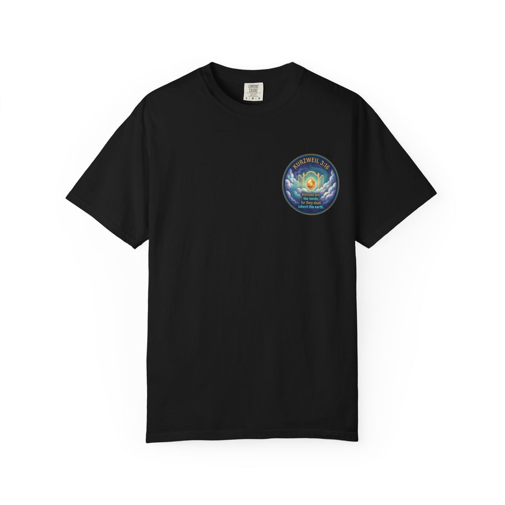 Kurzweil 3:16 T-Shirt — 'Blessed are the nerds' Graphic Tee