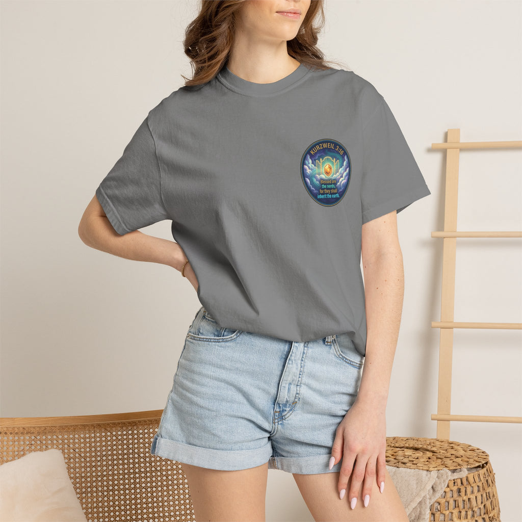 Kurzweil 3:16 T-Shirt — 'Blessed are the nerds' Graphic Tee