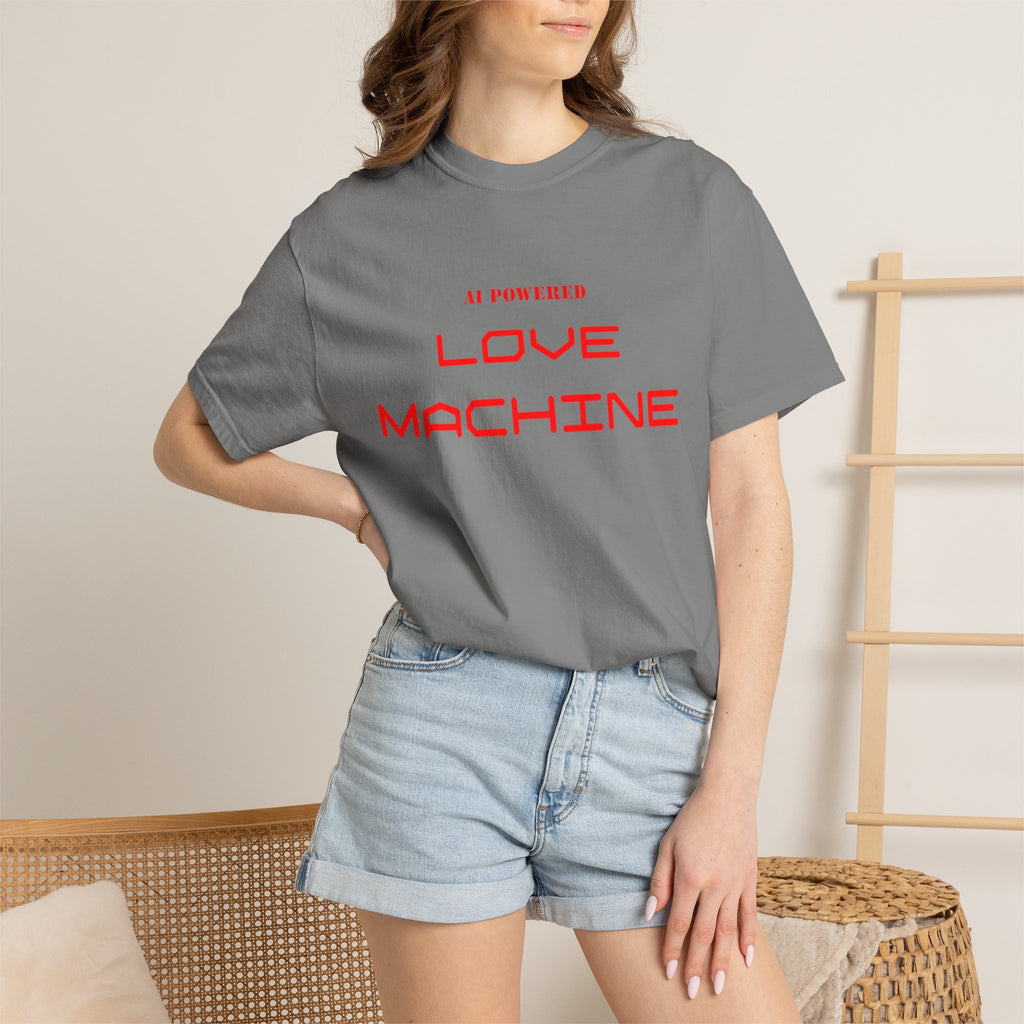Love Machine T-Shirt — 'AI Powered' Front & 'Seeking Beta Testers' Back