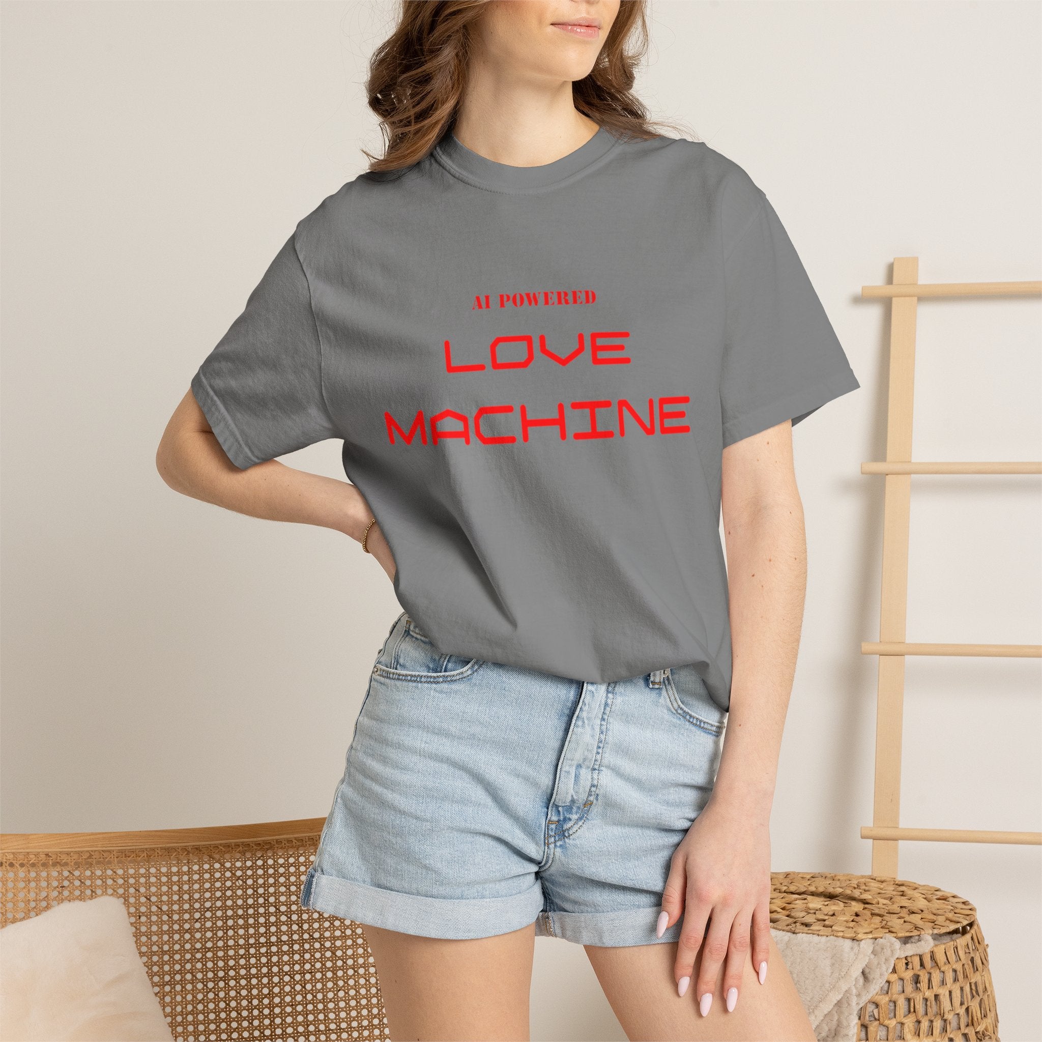 Love Machine T-Shirt — 'AI Powered' Front & 'Seeking Beta Testers' Back