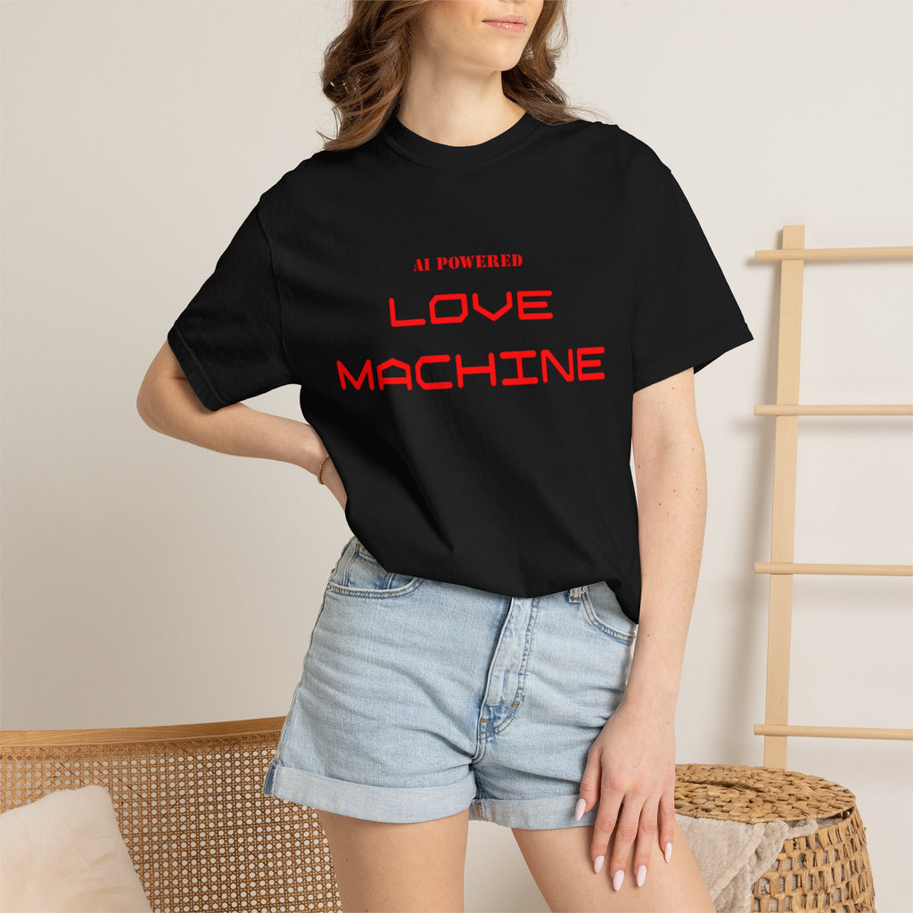 Love Machine T-Shirt — 'AI Powered' Front & 'Seeking Beta Testers' Back