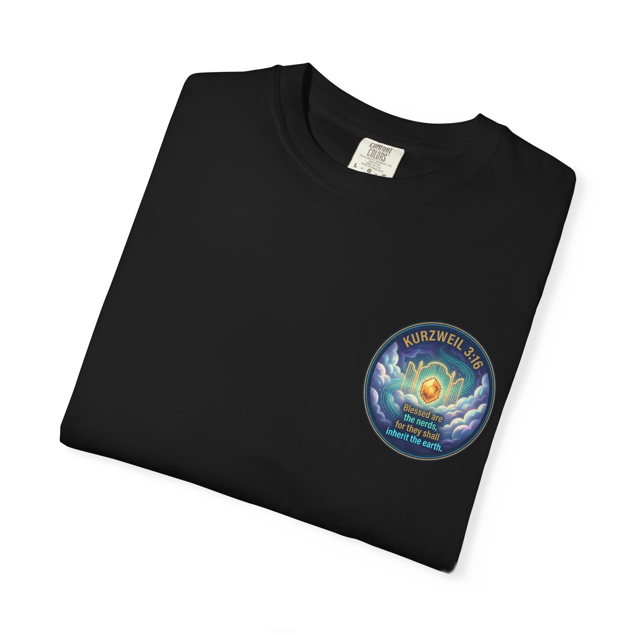 Kurzweil 3:16 T-Shirt — 'Blessed are the nerds' Graphic Tee