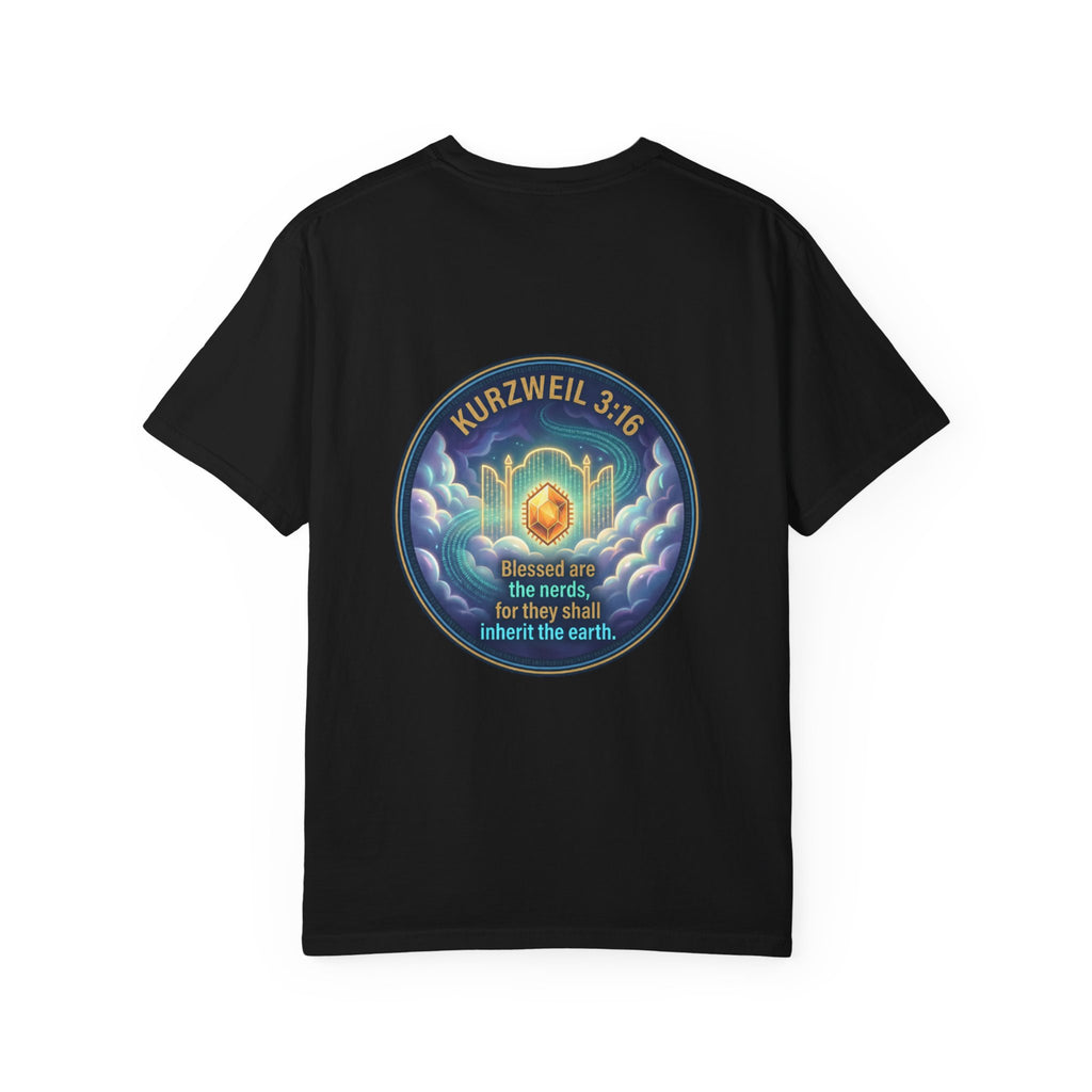 Kurzweil 3:16 T-Shirt — 'Blessed are the nerds' Graphic Tee